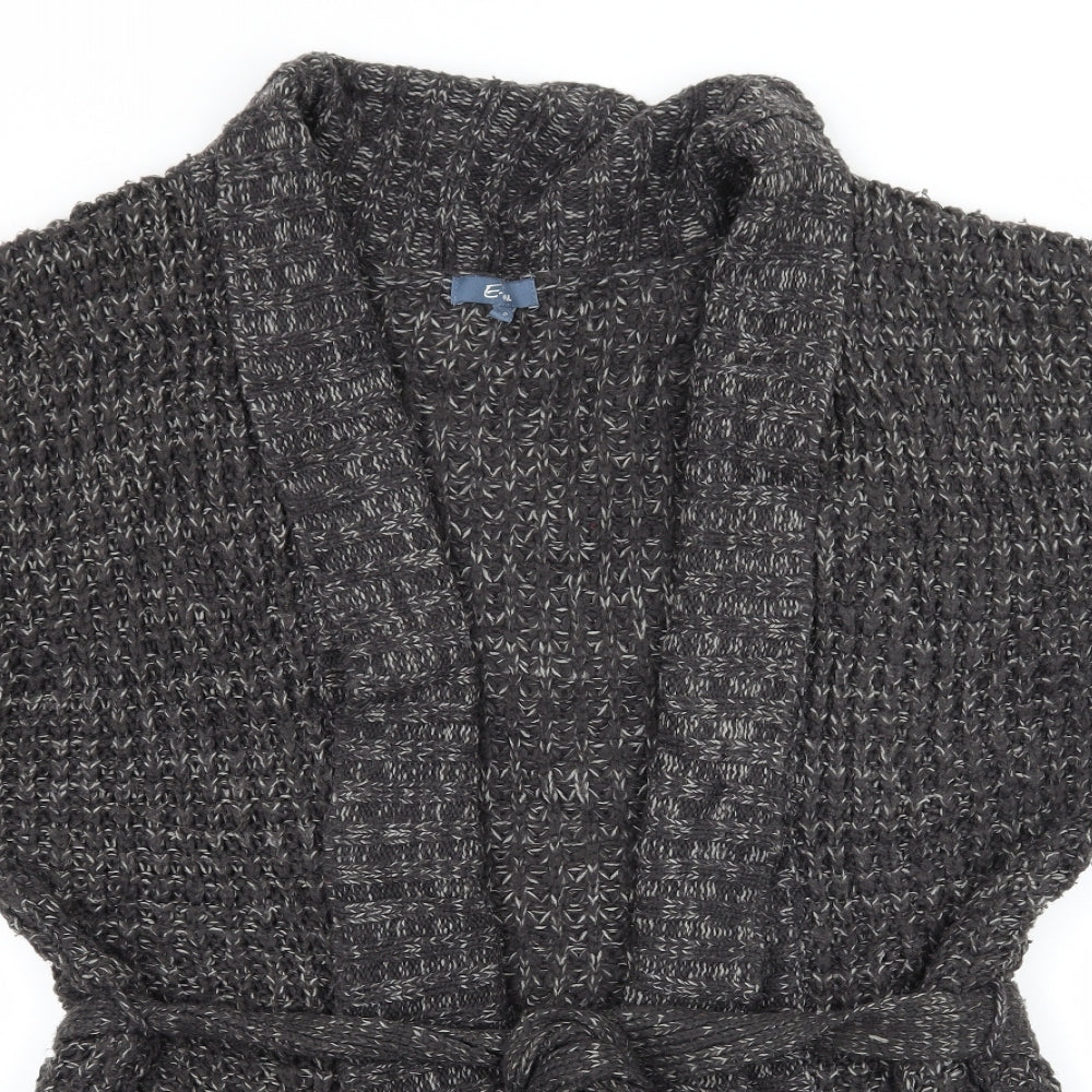 Evie Womens Grey  Knit Cardigan Jumper Size 12