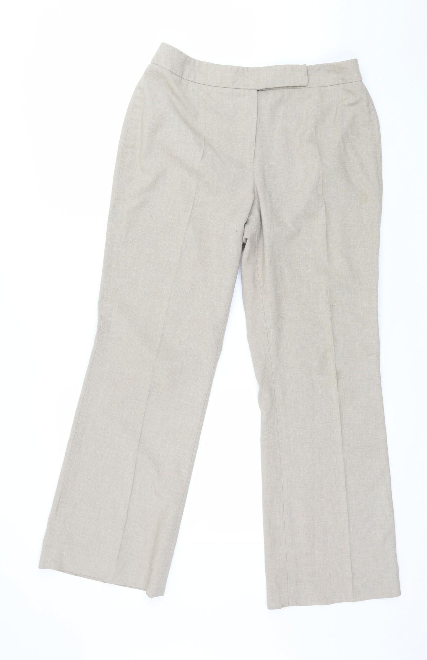 Anne Brooks Womens Beige   Trousers  Size 12 L27 in