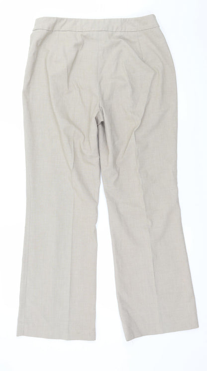 Anne Brooks Womens Beige   Trousers  Size 12 L27 in