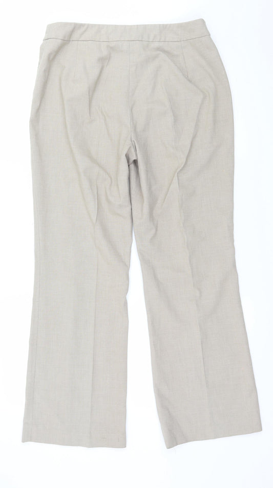 Anne Brooks Womens Beige   Trousers  Size 12 L27 in