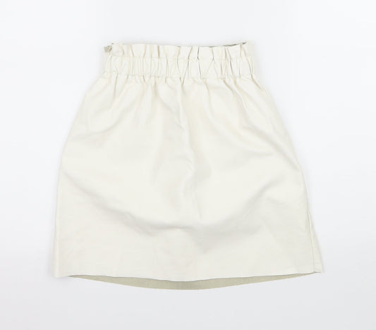 Missguided Womens Ivory   A-Line Skirt Size 6