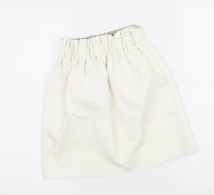 Missguided Womens Ivory   A-Line Skirt Size 6