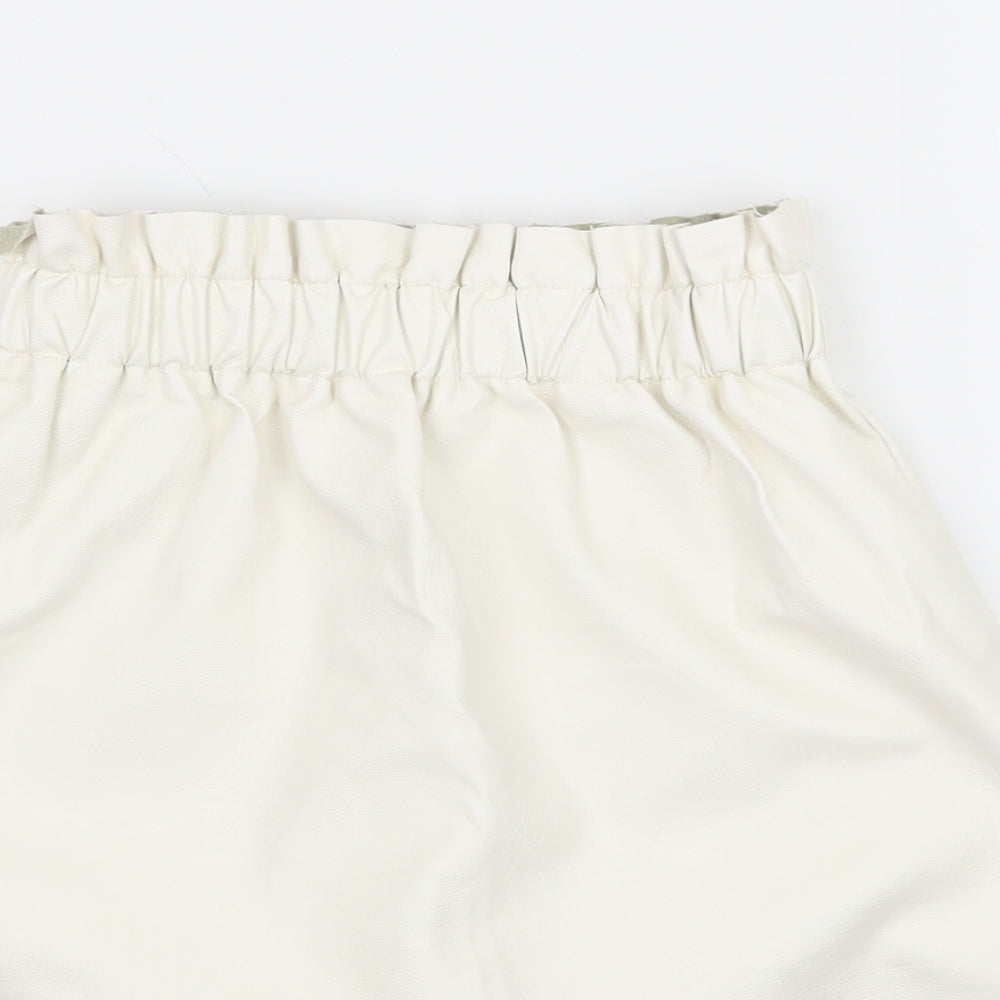 Missguided Womens Ivory   A-Line Skirt Size 6