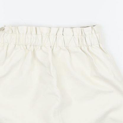 Missguided Womens Ivory   A-Line Skirt Size 6