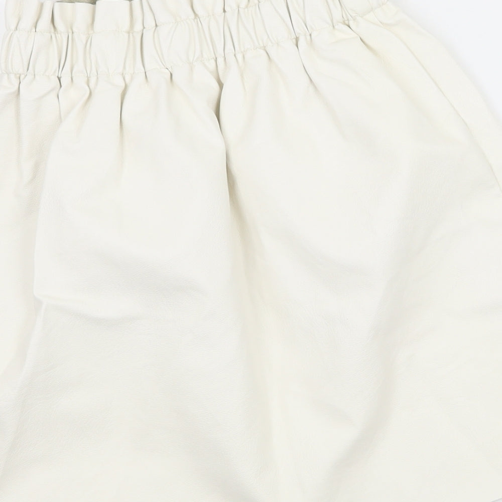Missguided Womens Ivory   A-Line Skirt Size 6