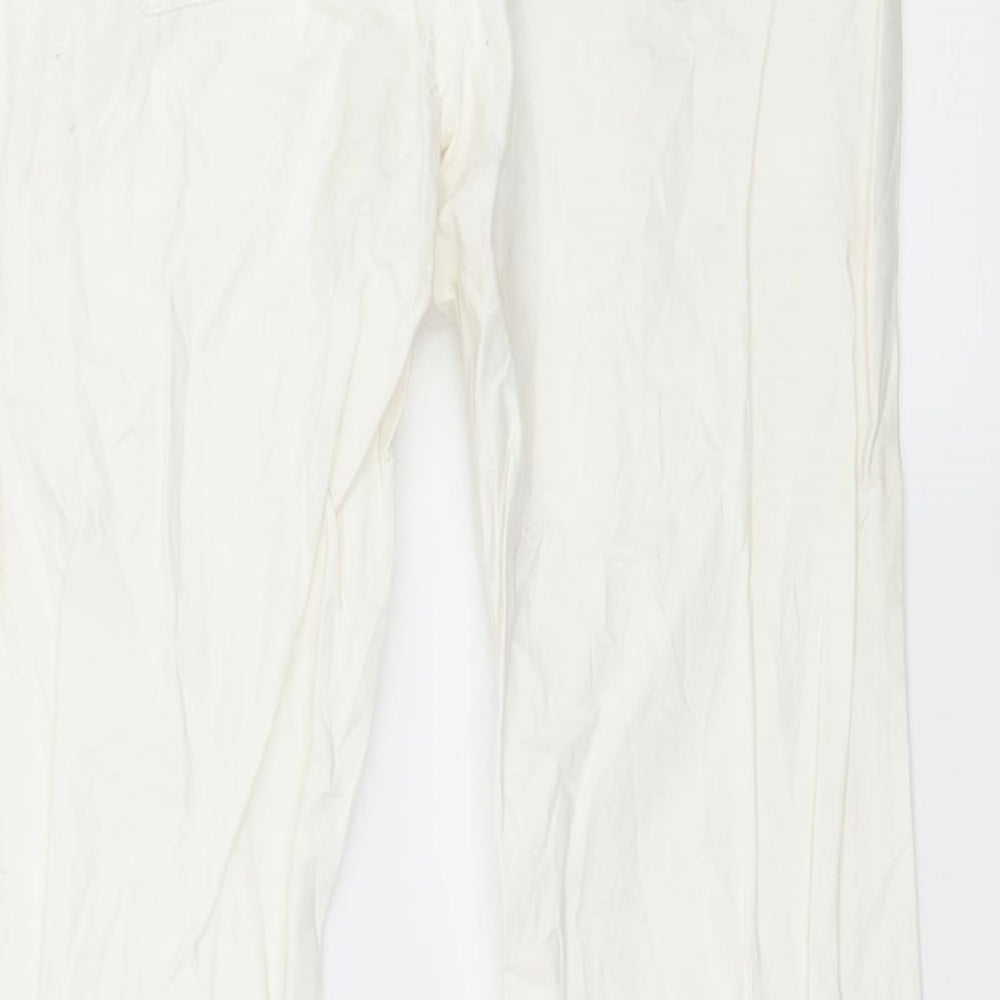 Gap Girls White  Denim Flared Jeans Size 12 Years