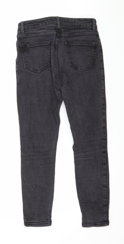 New Look Womens Grey  Denim Skinny Jeans Size 10 L24 in