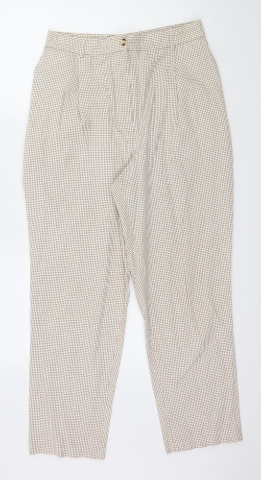 Womens UK Size 30 in Preworn Regular Fit  Brown Trousers