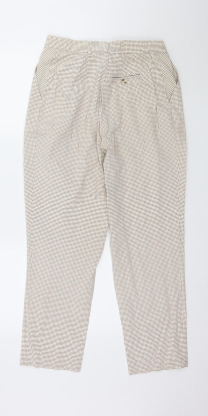 Womens UK Size 30 in Preworn Regular Fit  Brown Trousers