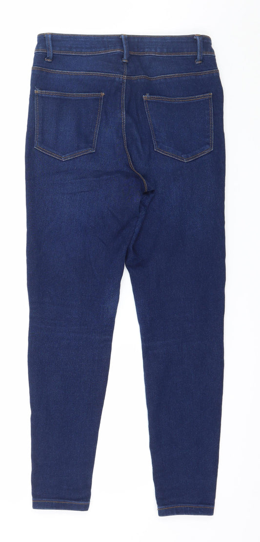 Denim & Co. Womens Blue  Denim Skinny Jeans Size 8 L26 in