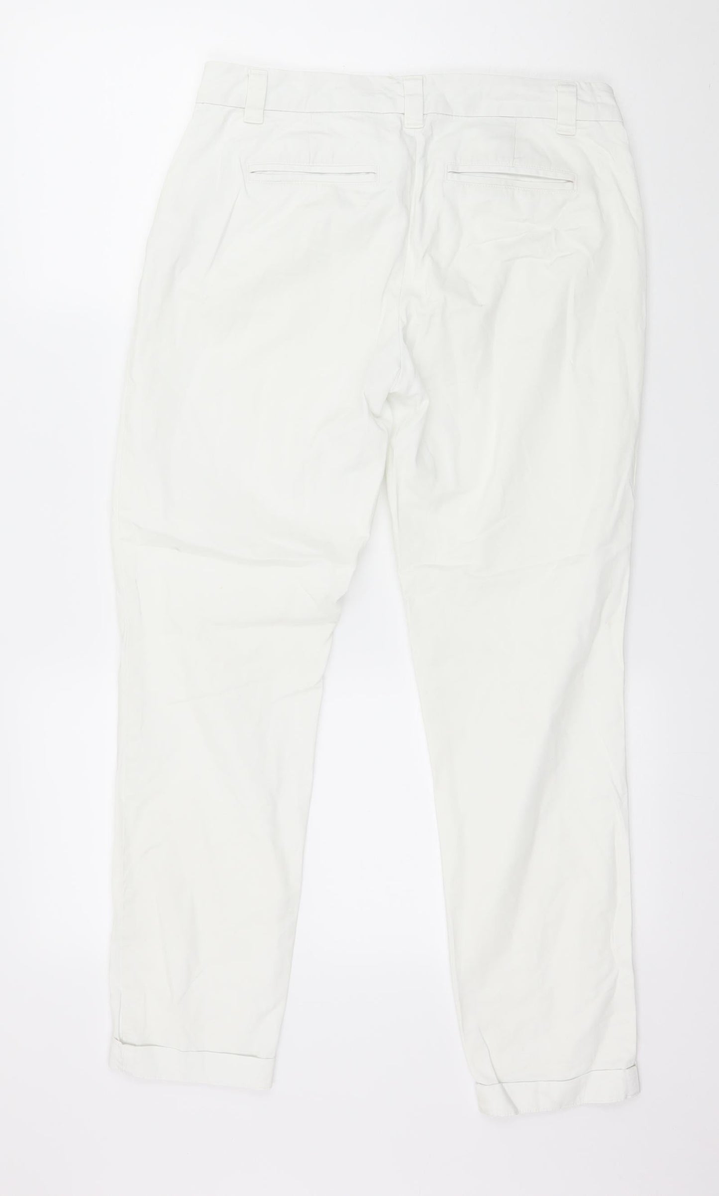 Womens UK Size 30 in Gap Regular Fit  White Trousers