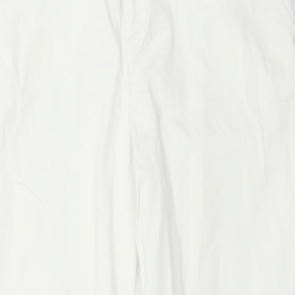 Womens UK Size 30 in Gap Regular Fit  White Trousers