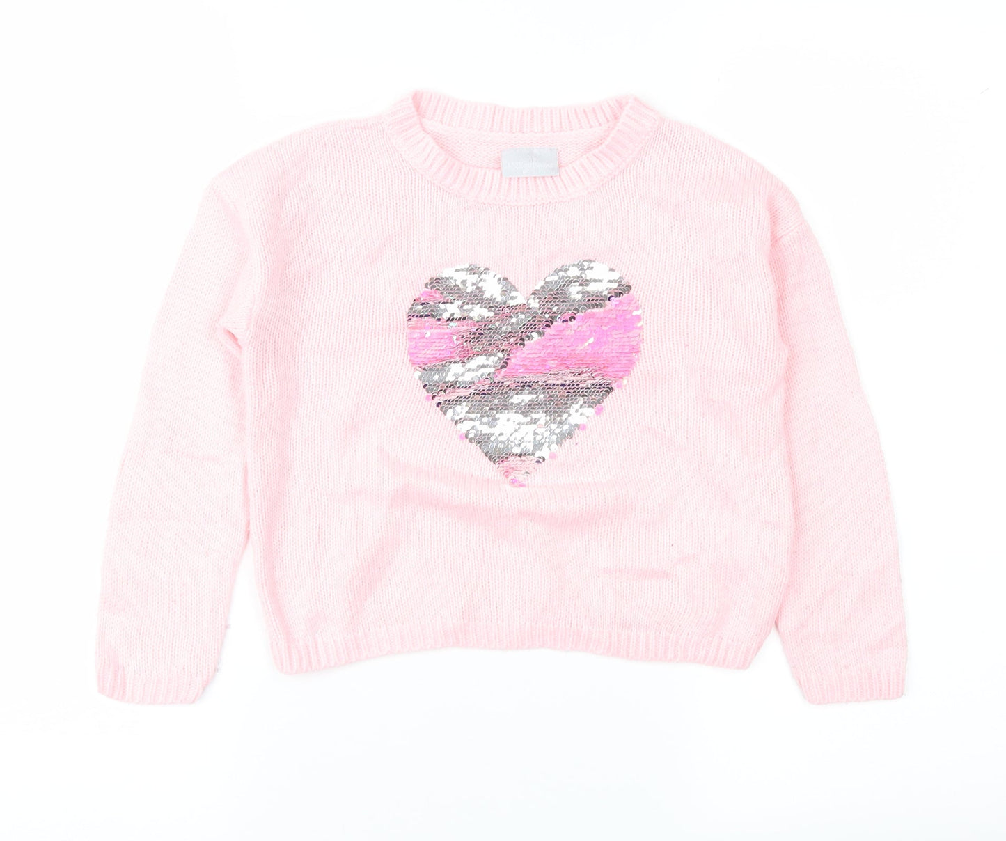 Matalan Girls Pink   Pullover Jumper Size 5 Years