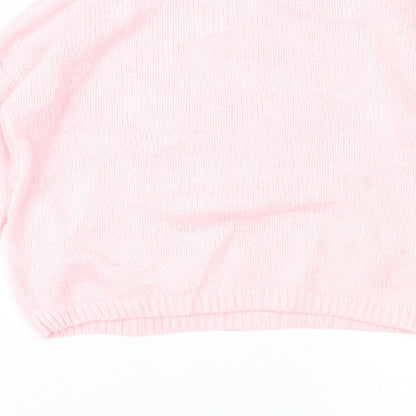 Matalan Girls Pink   Pullover Jumper Size 5 Years
