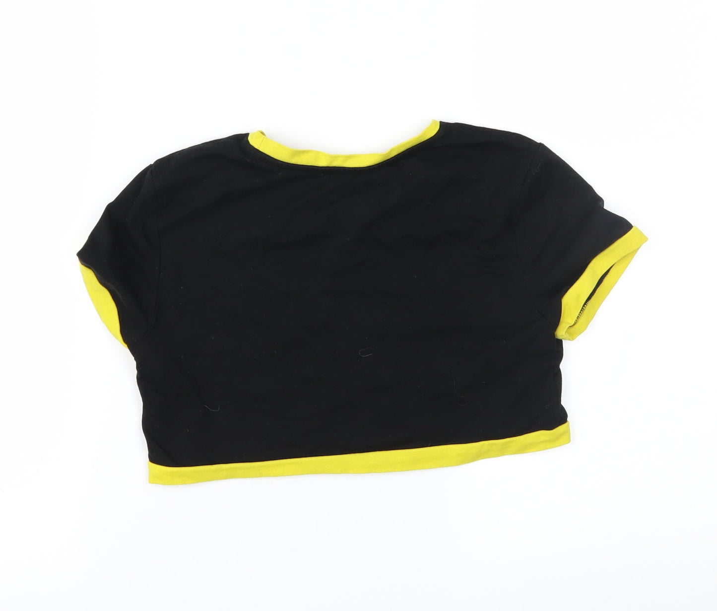 SheIn Girls Black   Cropped T-Shirt Size 12 Years