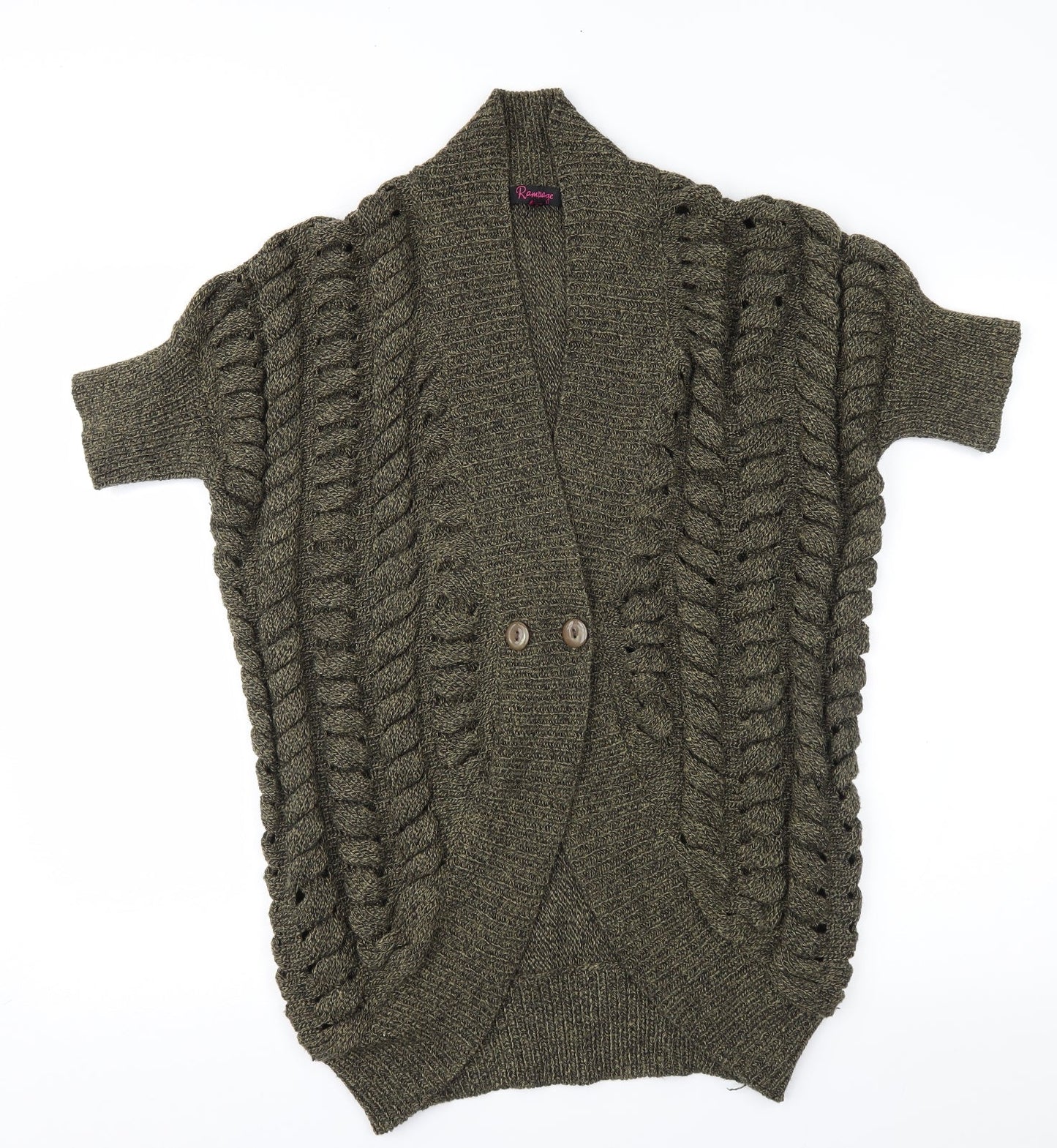 Rampage Womens Green   Cardigan Jumper Size S