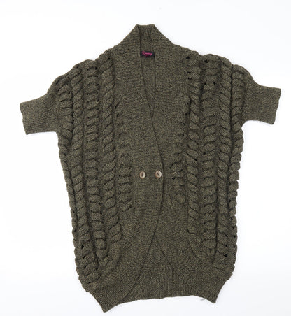 Rampage Womens Green   Cardigan Jumper Size S