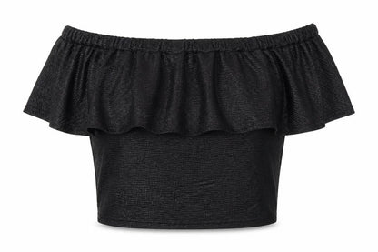 Womens UK Size 10 Lipsy Black Basic Blouse