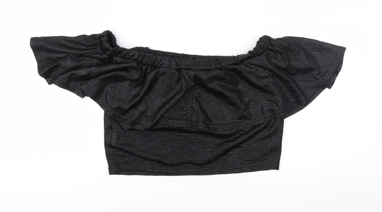 Lipsy Womens Black   Basic Blouse Size 10