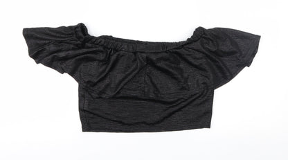 Lipsy Womens Black   Basic Blouse Size 10