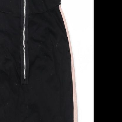 TFNC Womens Black Colourblock  Pencil Dress  Size 8