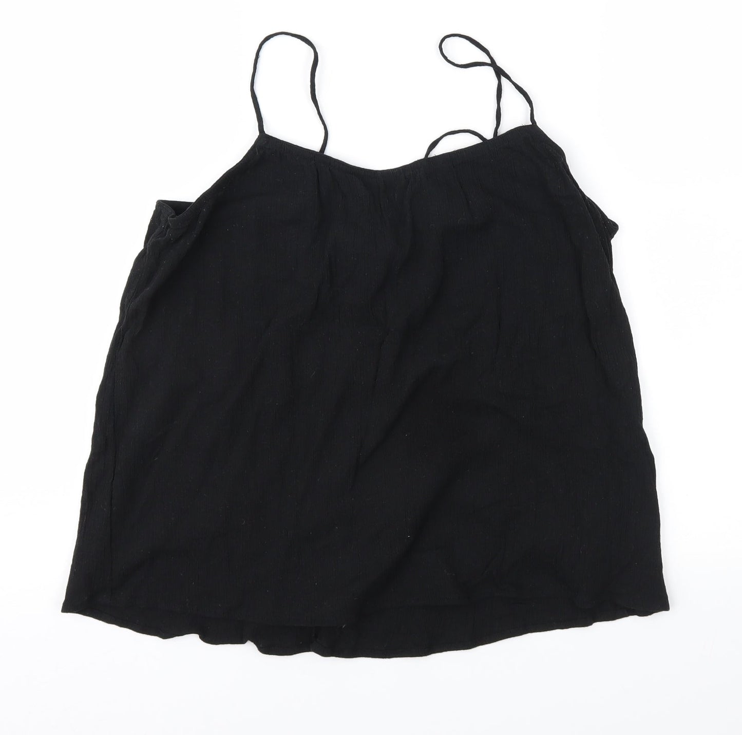 Womens UK Size M H&M Black Camisole Blouse