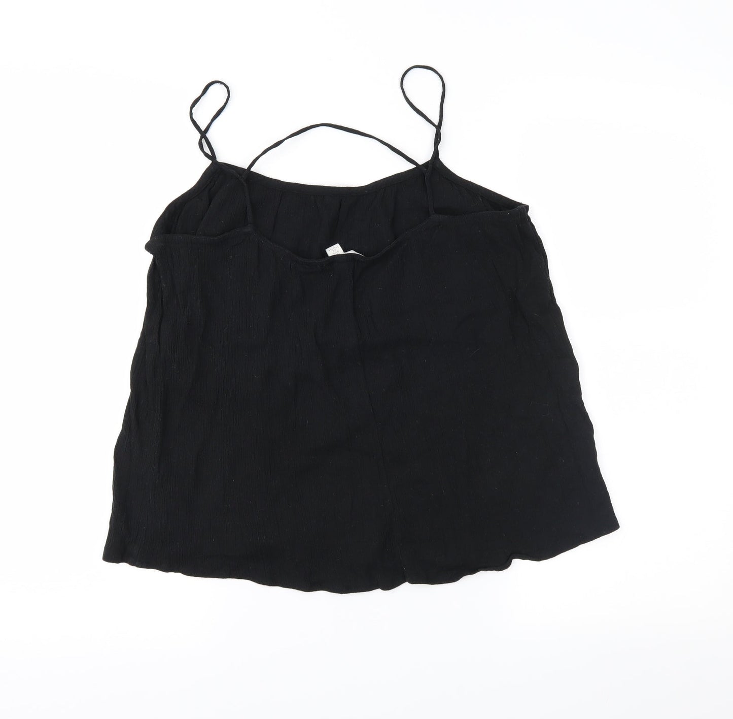 Womens UK Size M H&M Black Camisole Blouse