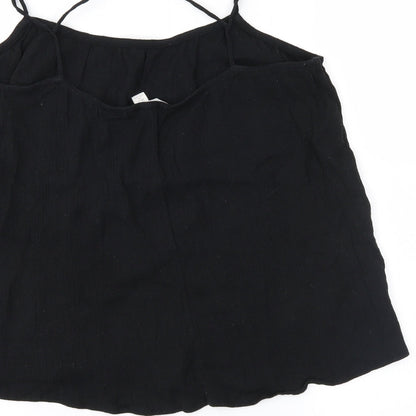 Womens UK Size M H&M Black Camisole Blouse
