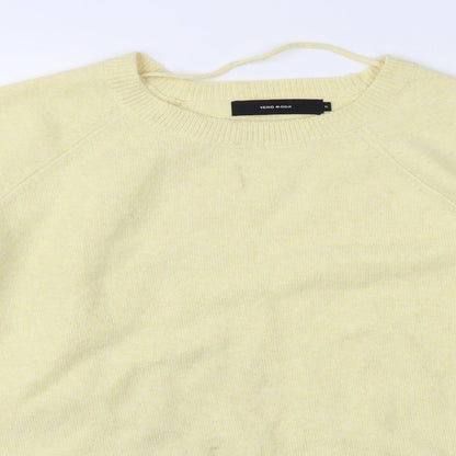 Vero Moda Womens Yellow  Knit Pullover Jumper Size XL