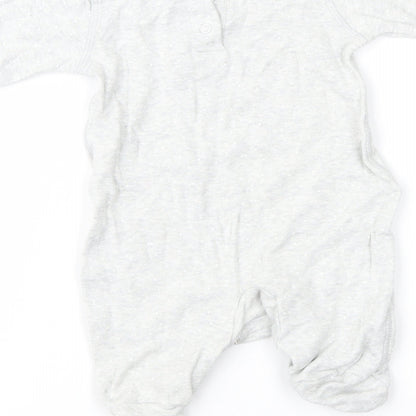 Matalan Baby Grey Polka Dot  Babygrow One-Piece Size 0-3 Months