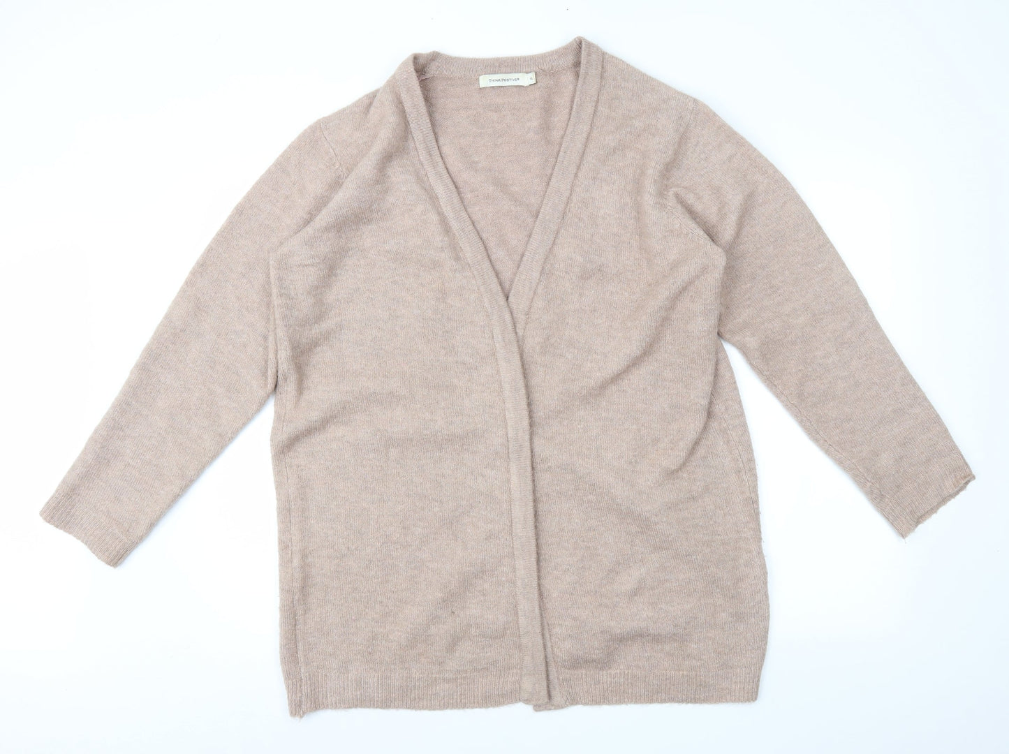 THINK POSITIVE Womens Brown   Cardigan Jumper Size XL