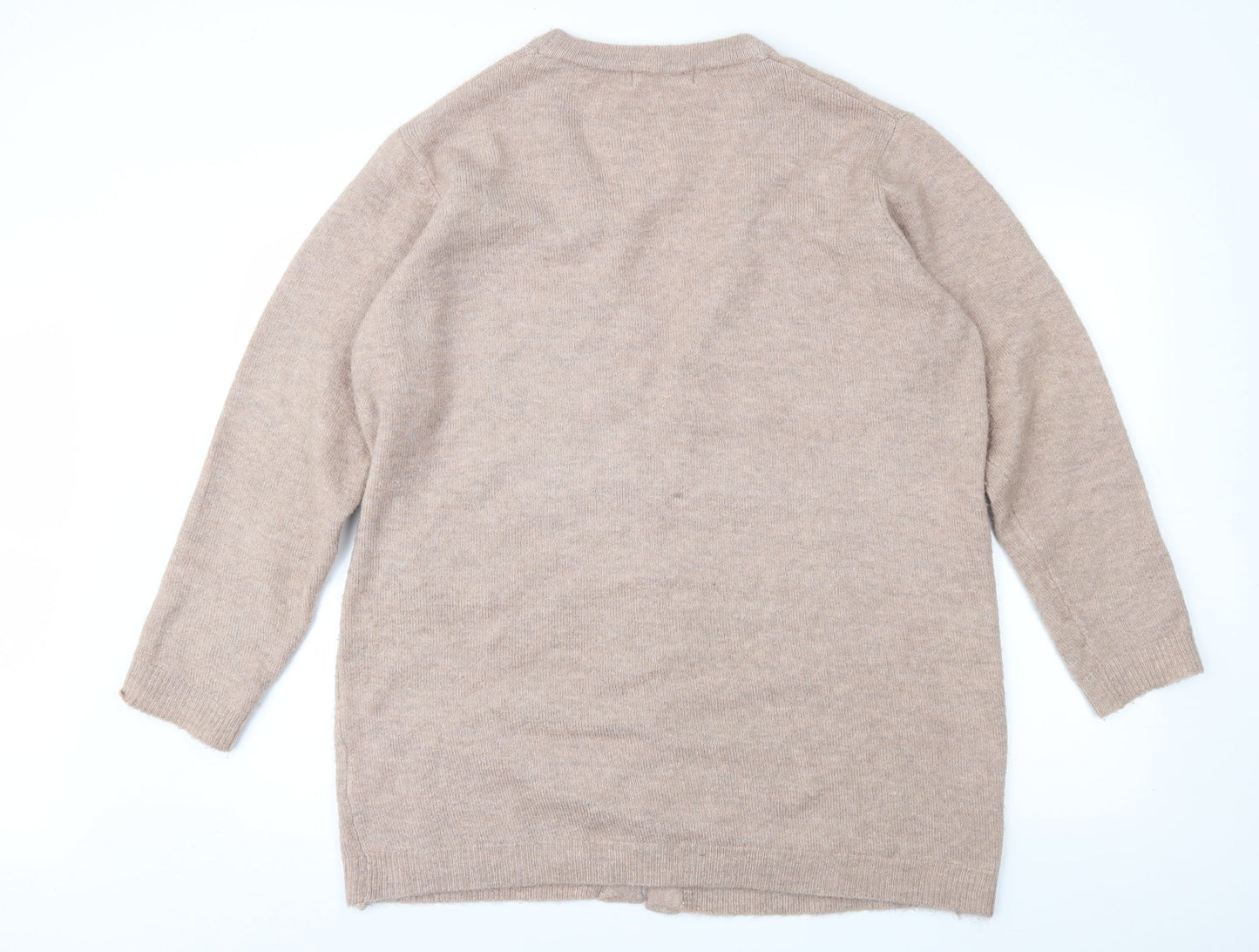 THINK POSITIVE Womens Brown   Cardigan Jumper Size XL