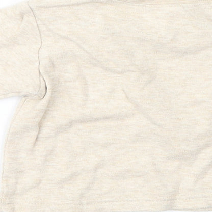 Next Baby Beige   Basic T-Shirt Size 0-3 Months