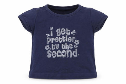 Early Days Girls Blue   Basic T-Shirt Size 9-12 Months