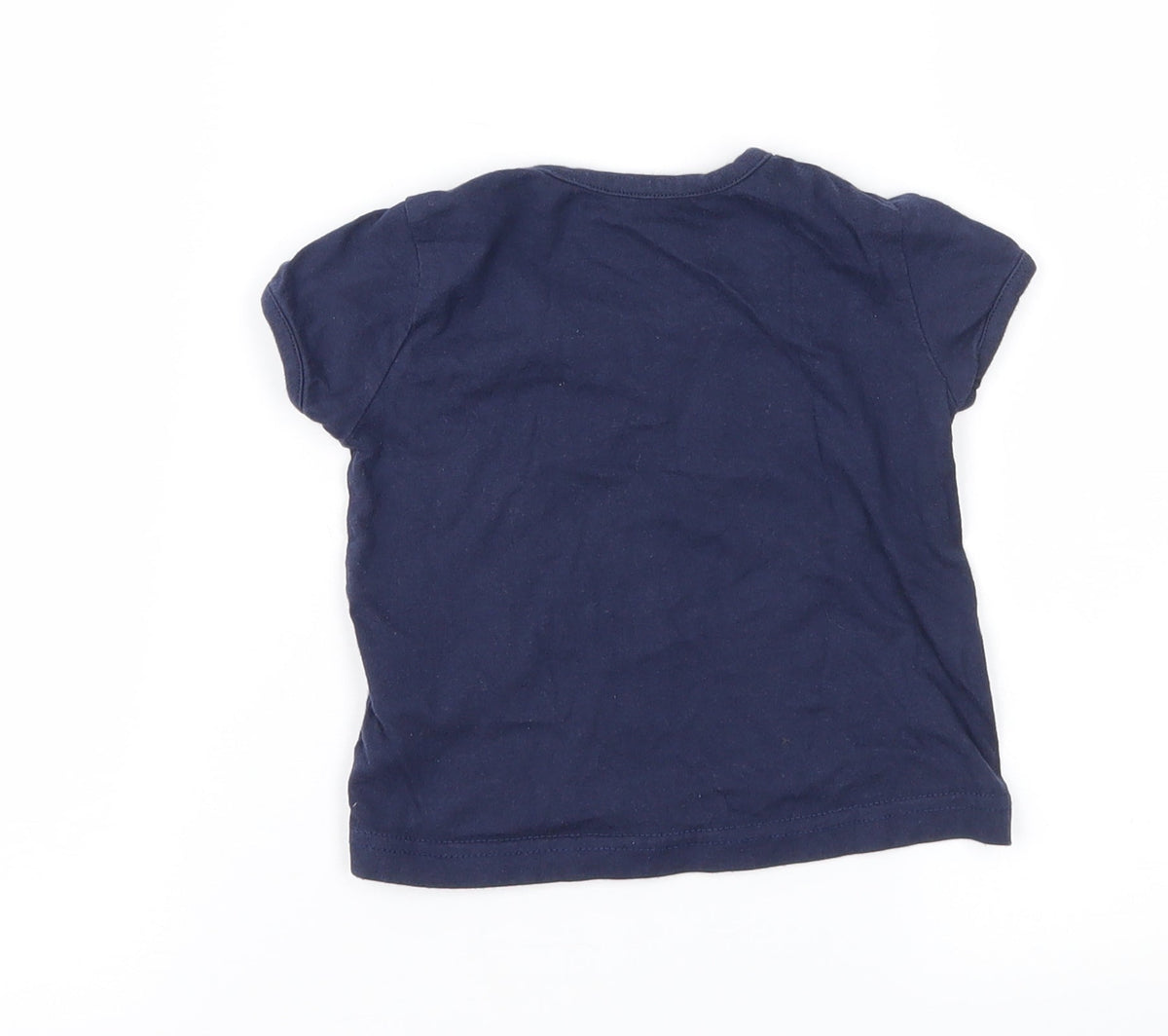 Early Days Girls Blue   Basic T-Shirt Size 9-12 Months