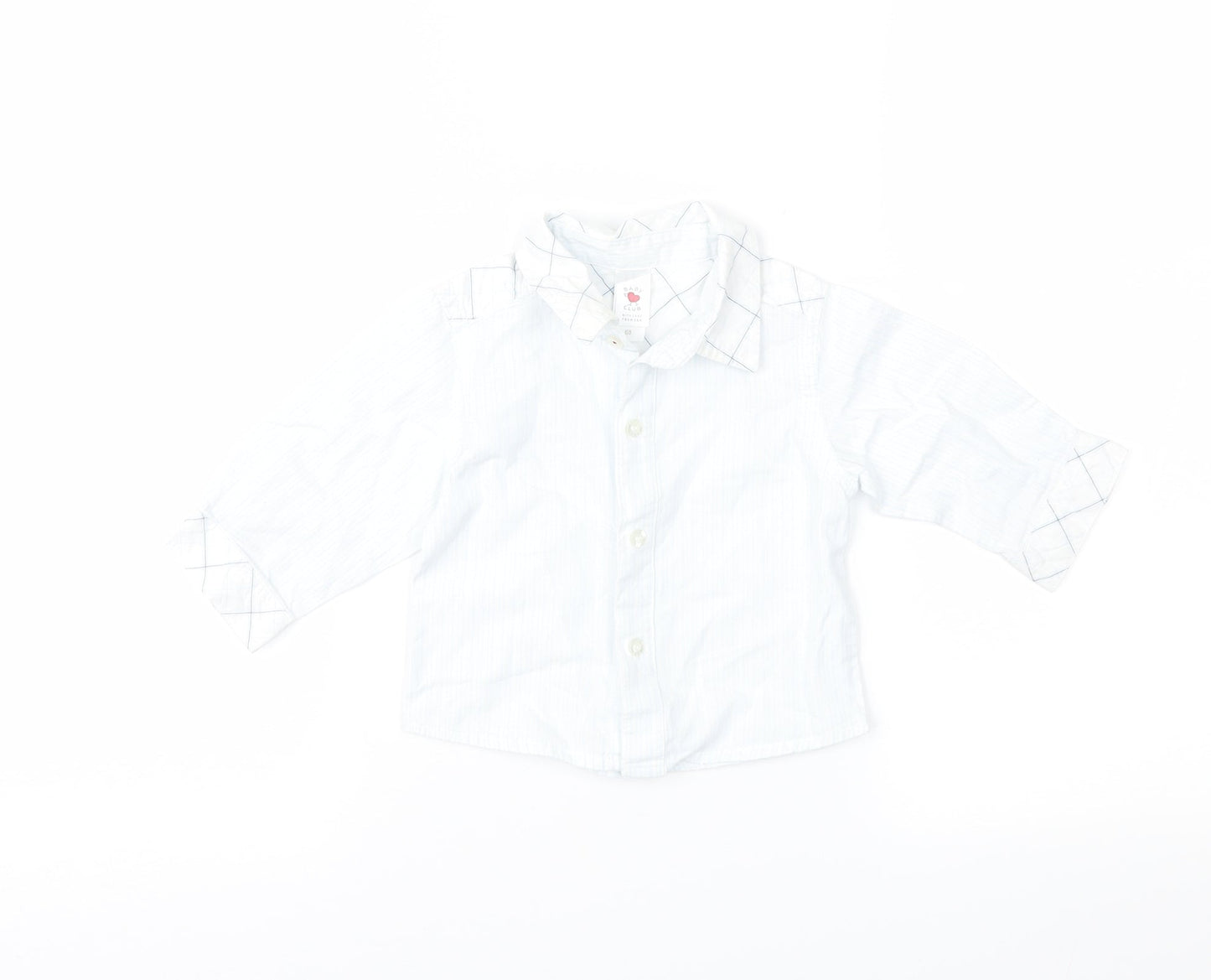 C&A Boys Blue Striped  Basic Button-Up Size 3-6 Months