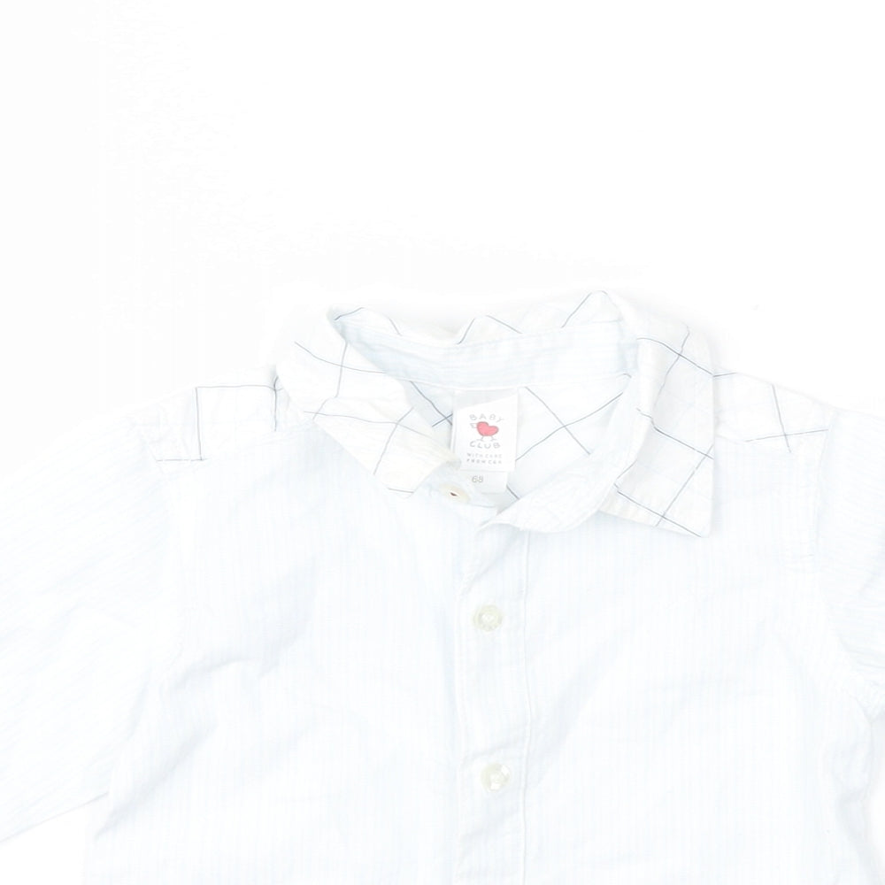 C&A Boys Blue Striped  Basic Button-Up Size 3-6 Months