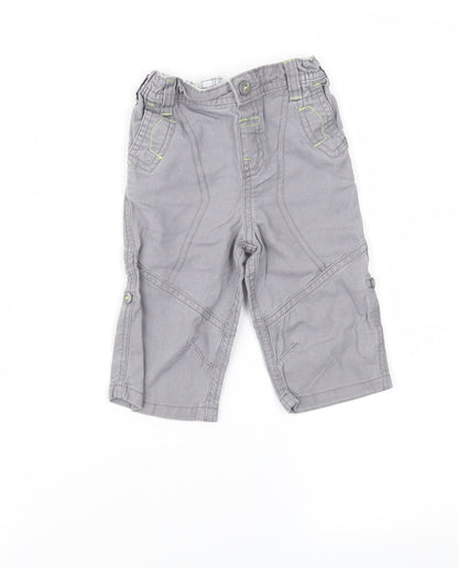 Baby Boutique Boys Grey   Cargo Trousers Size 3-6 Months