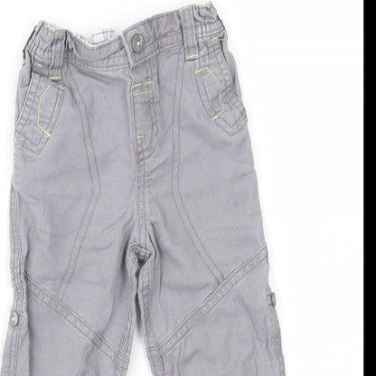 Baby Boutique Boys Grey   Cargo Trousers Size 3-6 Months