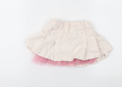 U&E Girls Pink   Pleated Skirt Size 12 Months