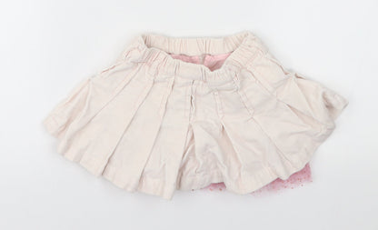 U&E Girls Pink   Pleated Skirt Size 12 Months