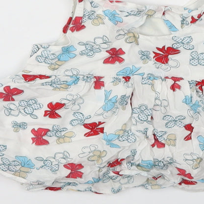 Marks and Spencer Girls White Geometric  Fit & Flare  Size 12-18 Months