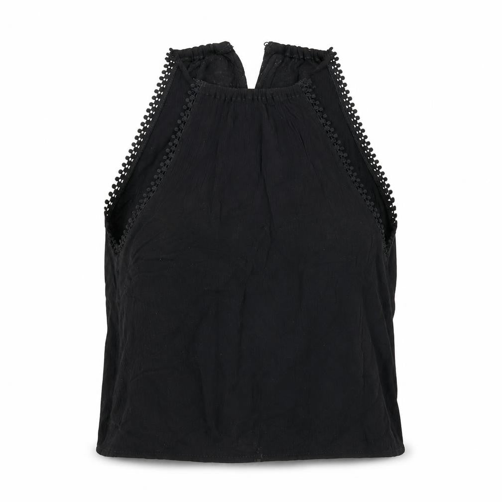 Womens UK Size 4 Divided Black Basic Blouse