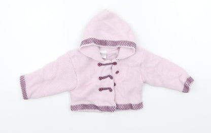 Nursery Time Girls Purple   Jacket Coatigan Size 3-6 Months