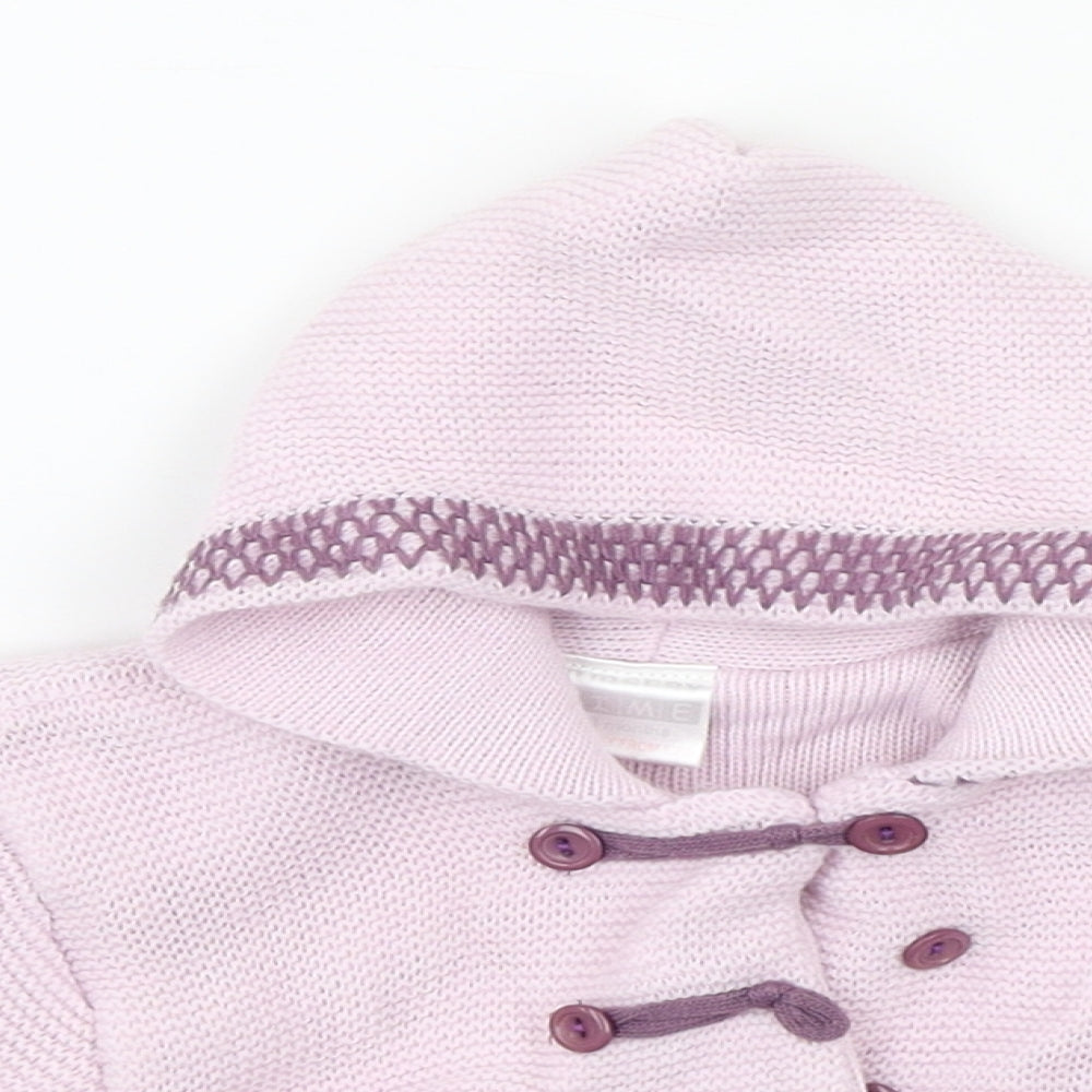 Nursery Time Girls Purple   Jacket Coatigan Size 3-6 Months