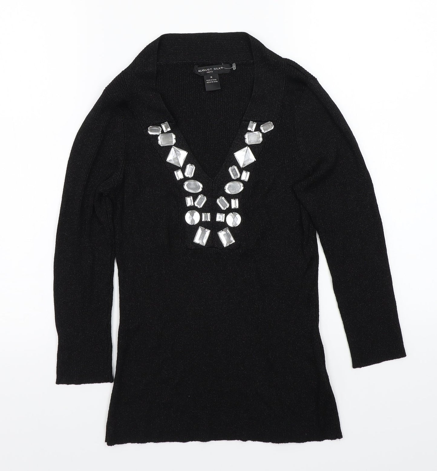 August silk  Womens Black   Pullover Jumper Size M