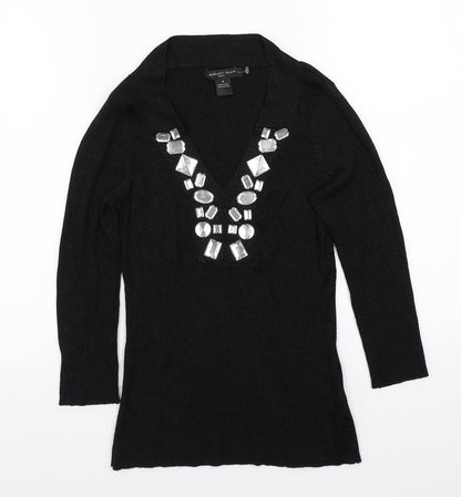 August silk  Womens Black   Pullover Jumper Size M