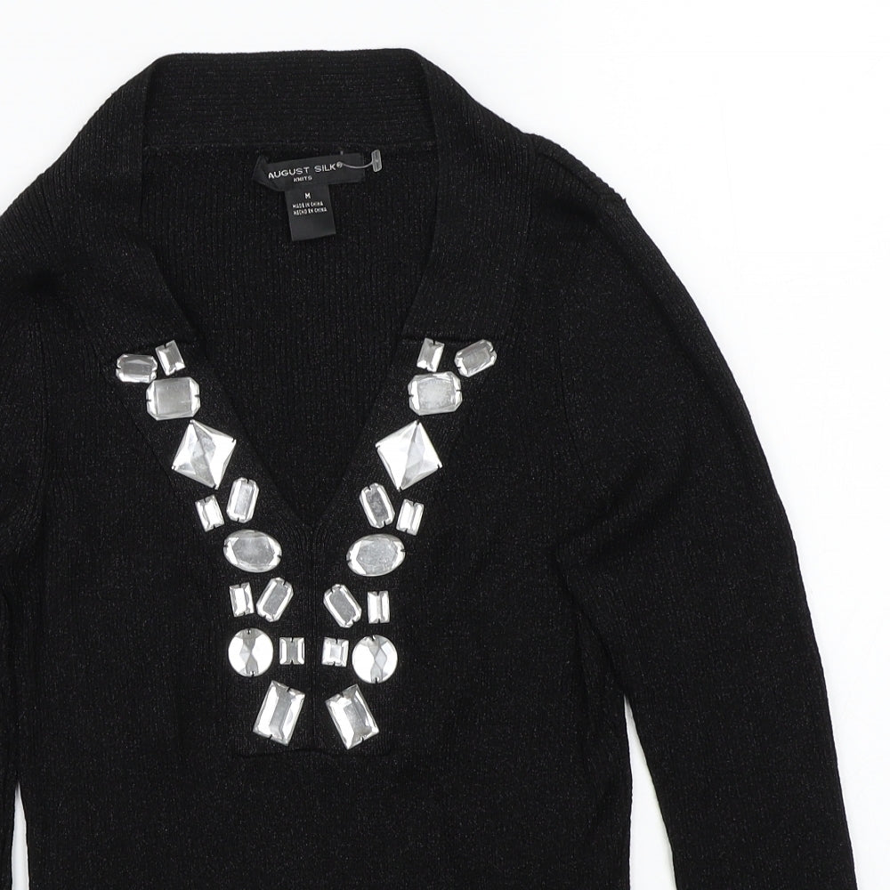 August silk  Womens Black   Pullover Jumper Size M