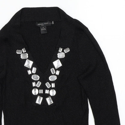 August silk  Womens Black   Pullover Jumper Size M