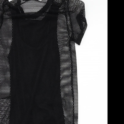 H&M Womens Black   T-Shirt Dress  Size 2